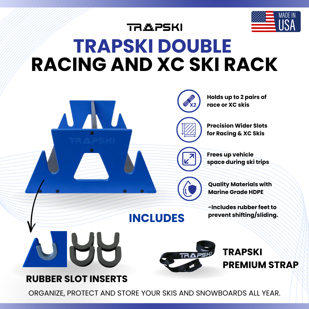 TRAPSKI DOUBLE Racing and XC Ski Rack
