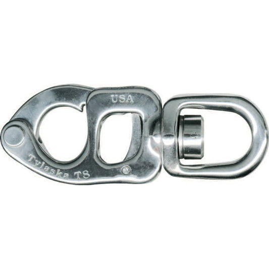 Tylaska T8 standard bail trigger snap shackle, stainless steel