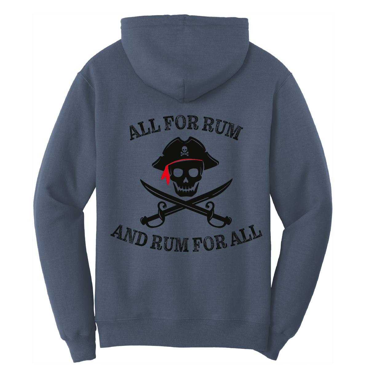 New York Freshwater Born Men's "All For Rum and Rum For All" Cotton Hoodie
