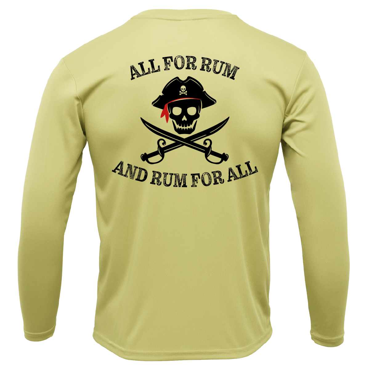 Florida Freshwater Born "All For Rum and Rum For All" Girl's Long Sleeve UPF 50+ Dry-Fit Shirt