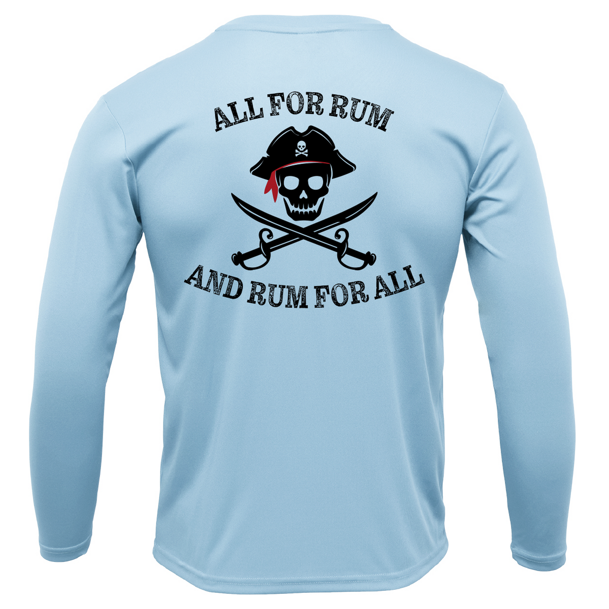 Michigan Freshwater Born "All For Rum and Rum For All" Boy's Long Sleeve UPF 50+ Dry-Fit Shirt