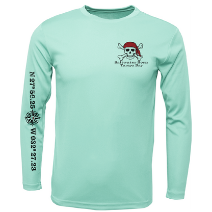 Tampa Bay, FL "All For Rum and Rum For All" Men's Long Sleeve UPF 50+ Dry-Fit Shirt