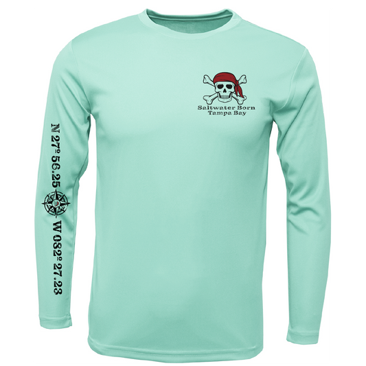 Tampa Bay, FL Blackbeard Men's Long Sleeve UPF 50+ Dry-Fit Shirt