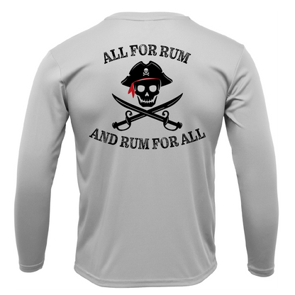 Texas Freshwater Born "All For Rum and Rum For All" Men's Long Sleeve UPF 50+ Dry-Fit Shirt