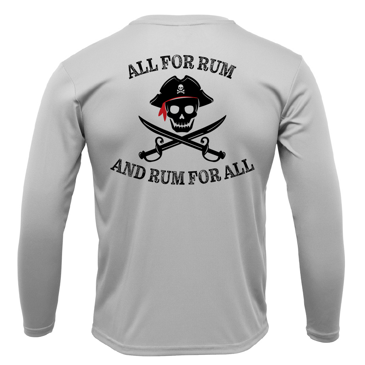 Charleston, SC "All For Rum and Rum For All" Men's Long Sleeve UPF 50+ Dry-Fit Shirt