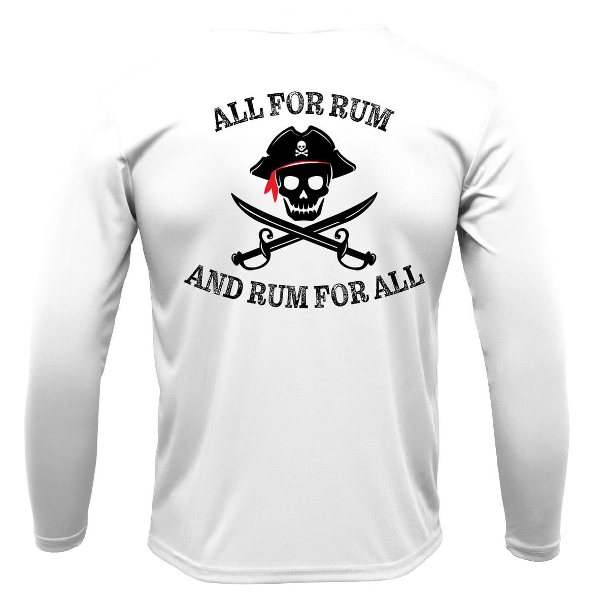 Charleston, SC "All For Rum and Rum For All" Men's Long Sleeve UPF 50+ Dry-Fit Shirt