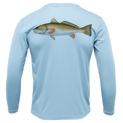 Tampa, FL Redfish Long Sleeve UPF 50+ Dry-Fit Shirt