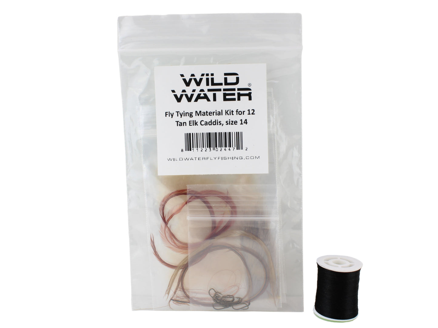 Wild Water Fly Fishing Fly Tying Material Kit, Tan Caddis | SendIt Sailing