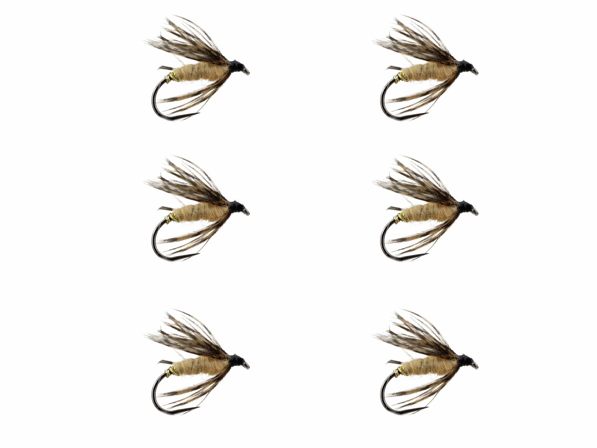 Wild Water Fly Fishing Tan Killer Kebari Tenkara Fly, size 12 (Qty 6) | SendIt Sailing