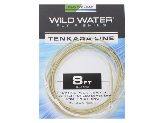 Wild Water Fly Fishing 8ft Olive PVC Tenkara Line with Furled Level Line | SendIt Sailing