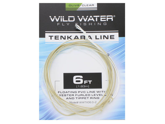 Wild Water Fly Fishing 6ft Olive PVC Tenkara Line with Furled Level Line | SendIt Sailing
