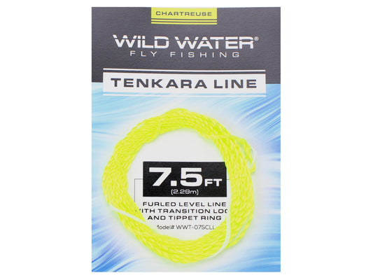 Wild Water Fly Fishing 7.5ft Chartreuse Furled Level Tenkara Line | SendIt Sailing