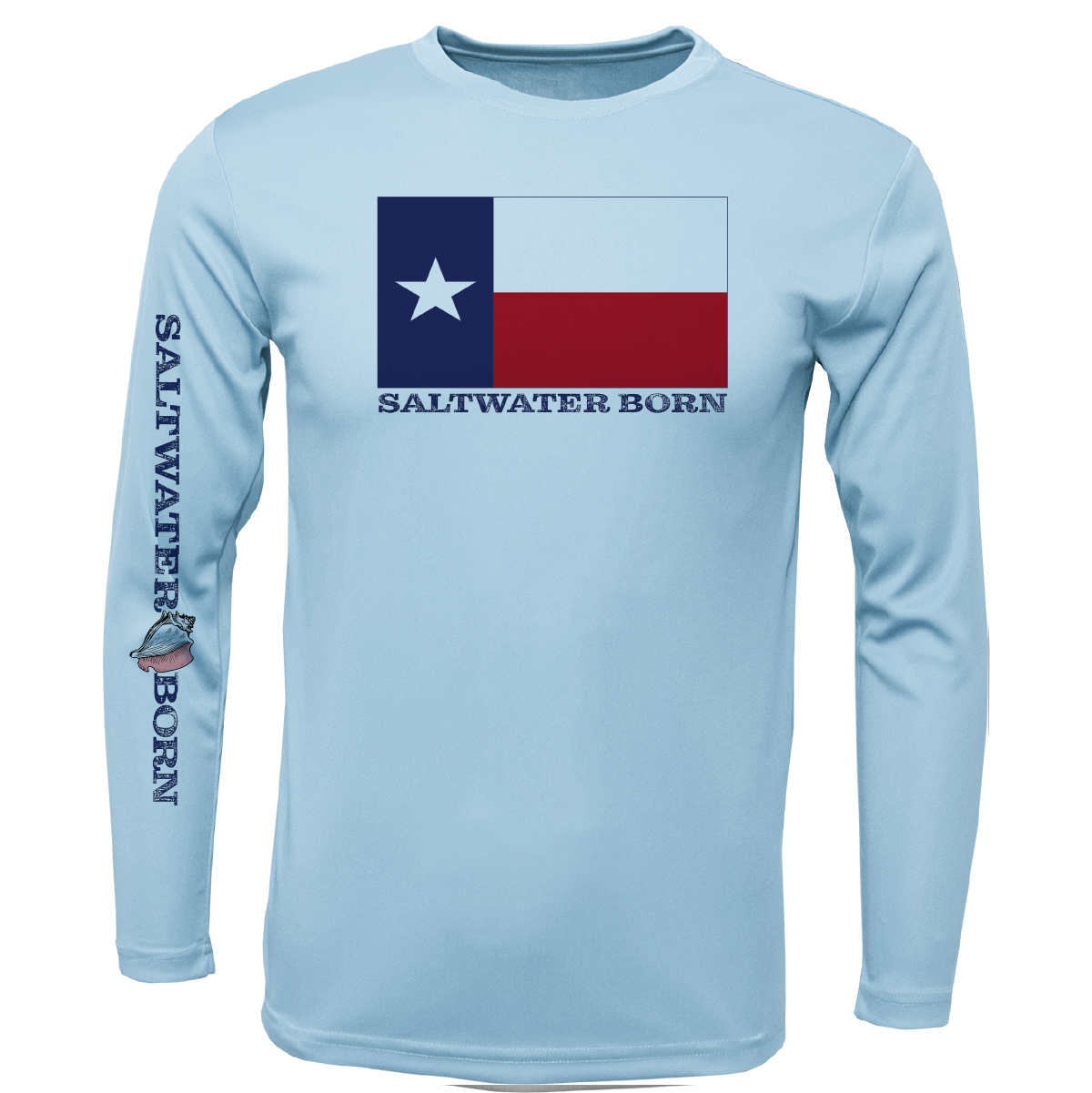 Corpus Christi, TX Flag Long Sleeve UPF 50+ Dry-Fit Shirt