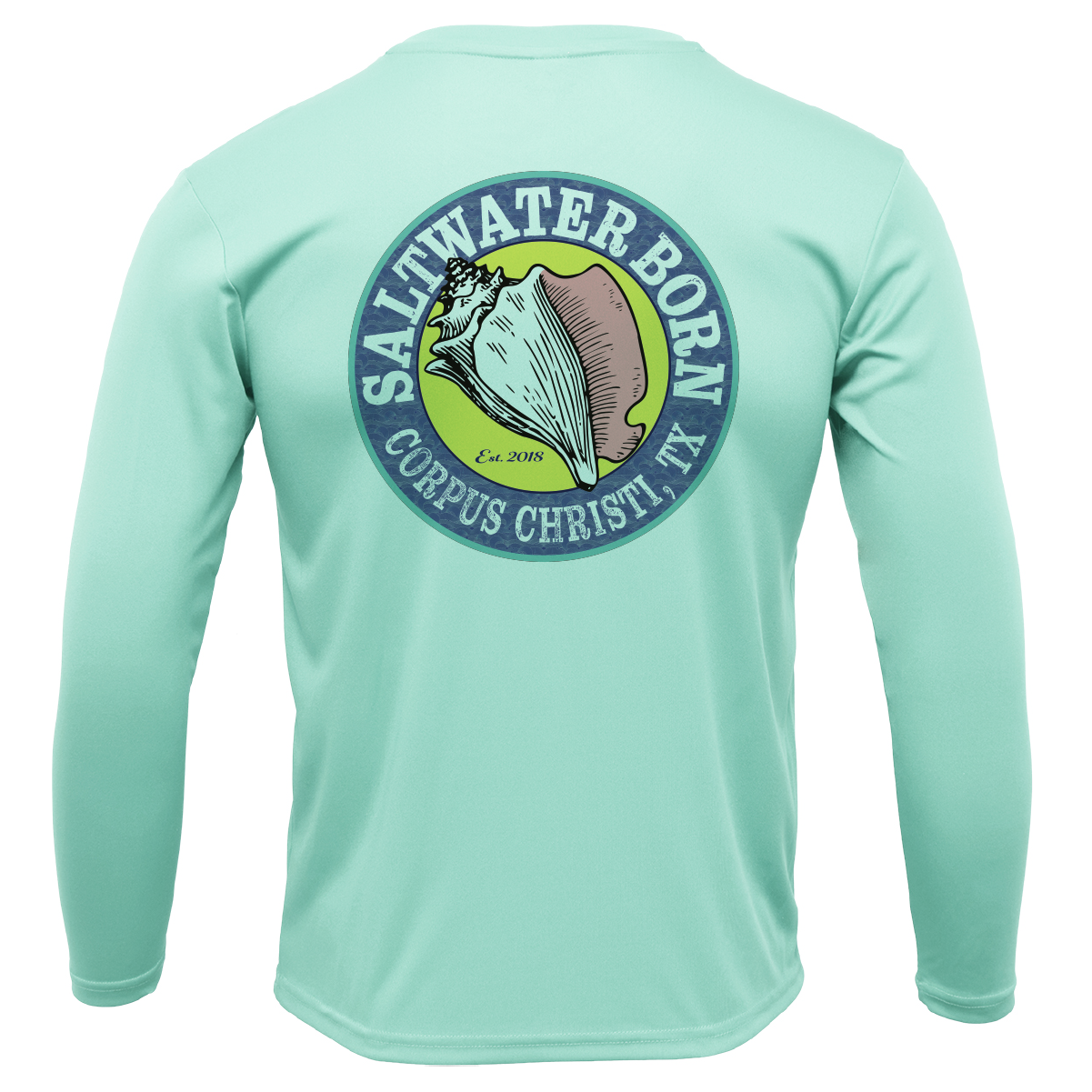 Corpus Christi, TX Flag Long Sleeve UPF 50+ Dry-Fit Shirt