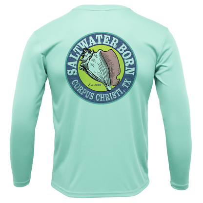 Corpus Christi, TX Flag Long Sleeve UPF 50+ Dry-Fit Shirt