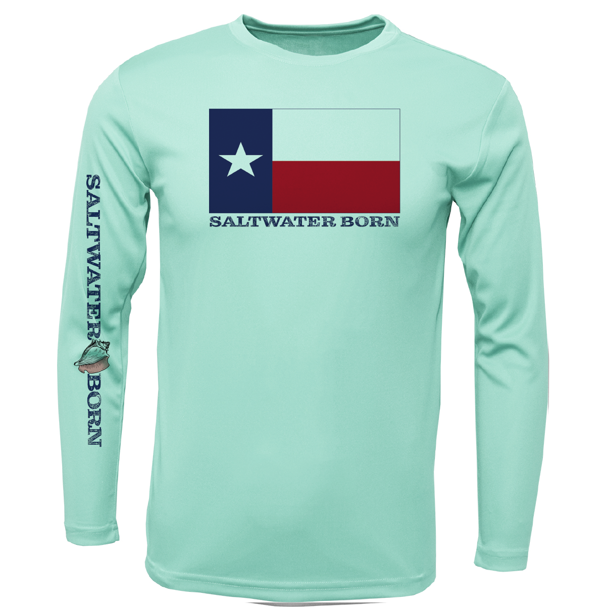 Corpus Christi, TX Flag Long Sleeve UPF 50+ Dry-Fit Shirt