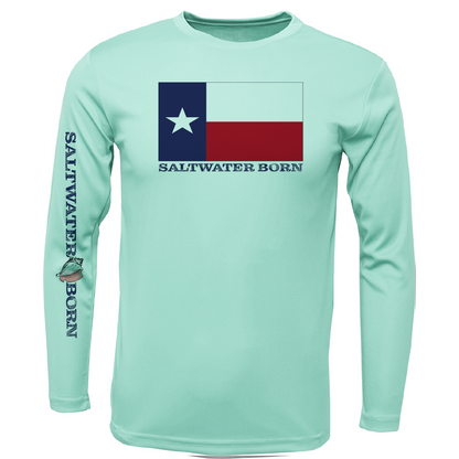 Corpus Christi, TX Flag Long Sleeve UPF 50+ Dry-Fit Shirt
