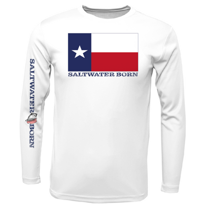 Texas Flag Boy's Long Sleeve UPF 50+ Dry-Fit Shirt
