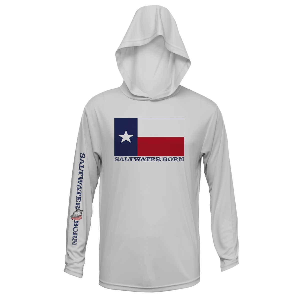 Texas Flag Long Sleeve UPF 50+ Dry-Fit Hoodie