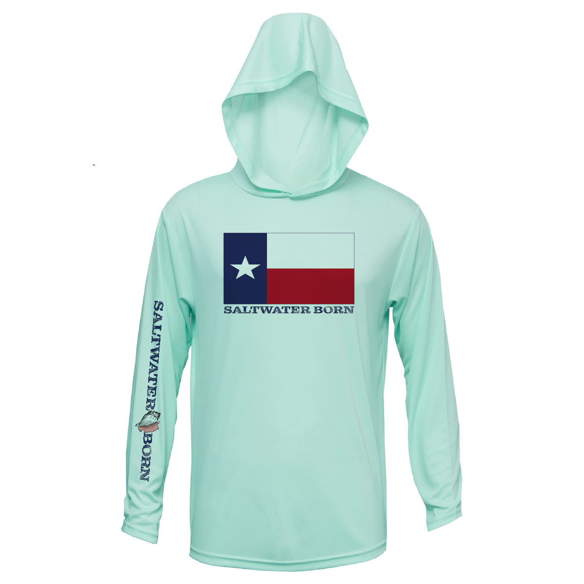 Texas Flag Long Sleeve UPF 50+ Dry-Fit Hoodie