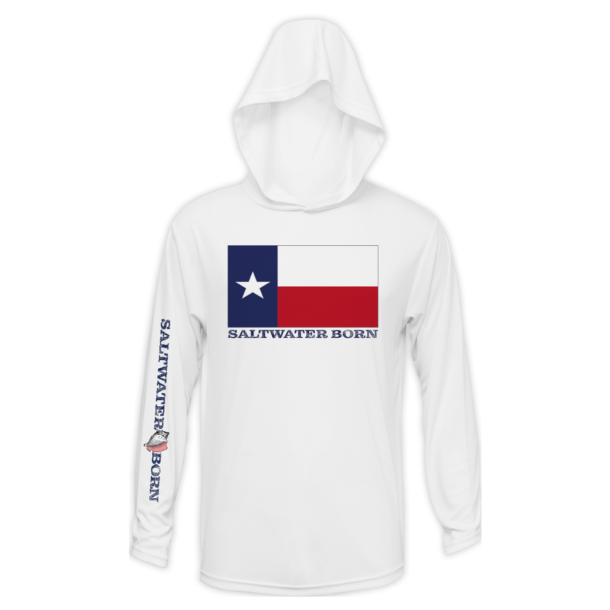 Texas Flag Long Sleeve UPF 50+ Dry-Fit Hoodie