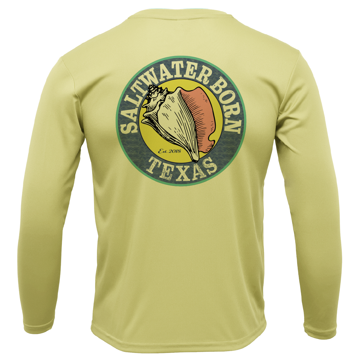 Texas Flag Men's Long Sleeve UPF 50+ Dry-Fit Shirt