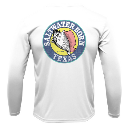 Texas Flag Men's Long Sleeve UPF 50+ Dry-Fit Shirt