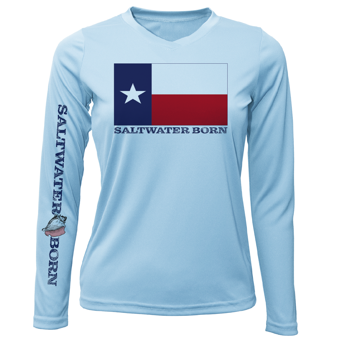 Texas Flag Long Sleeve UPF 50+ Dry-Fit Shirt