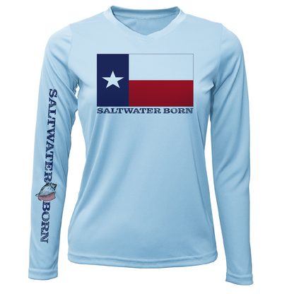 Texas Flag Long Sleeve UPF 50+ Dry-Fit Shirt