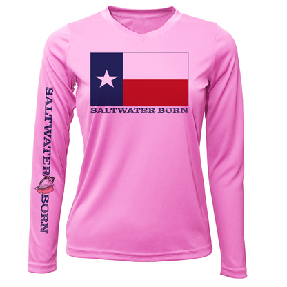 Texas Flag Long Sleeve UPF 50+ Dry-Fit Shirt