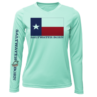 Texas Flag Long Sleeve UPF 50+ Dry-Fit Shirt