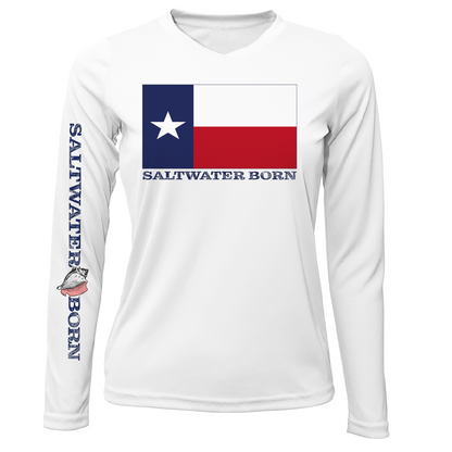 Texas Flag Long Sleeve UPF 50+ Dry-Fit Shirt