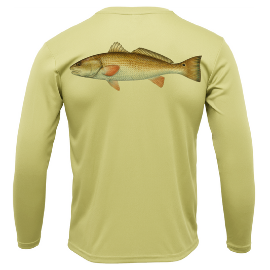 Texas Redfish Long Sleeve UPF 50+ Dry-Fit Shirt