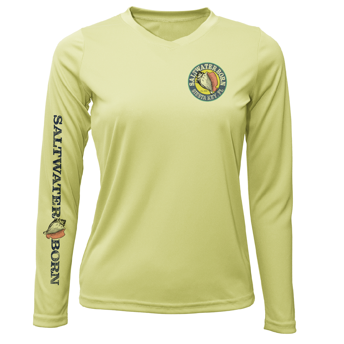 Siesta Key "The Beach Gives me Porpoise" Women's Long Sleeve UPF 50+ Dry-Fit Shirt