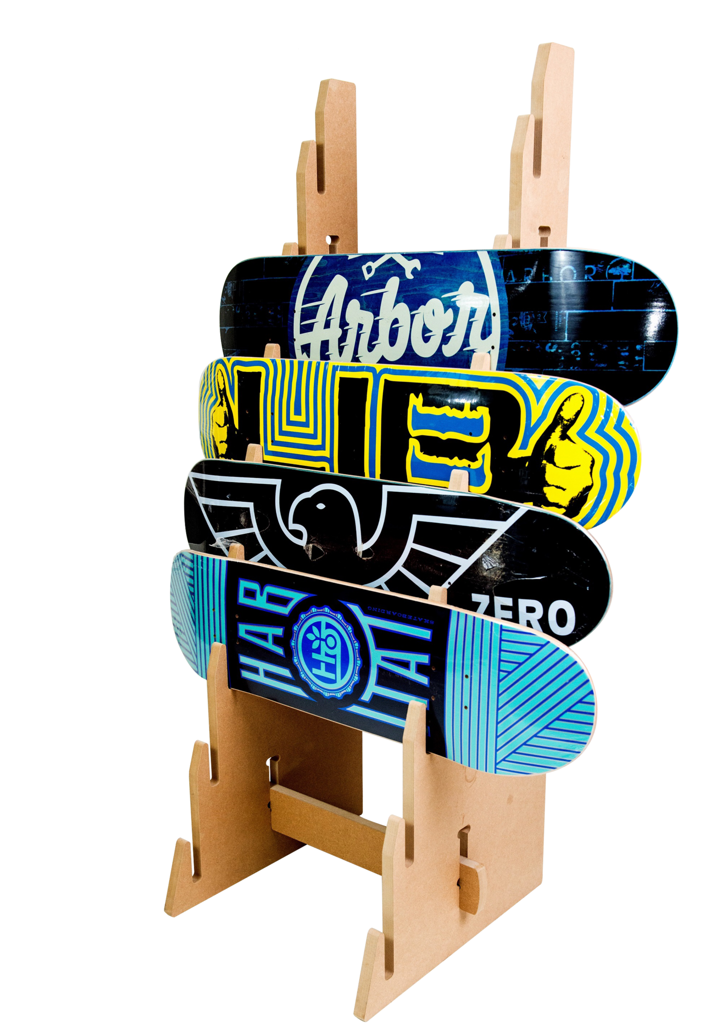 The Cascade Skateboard Floor Display Rack