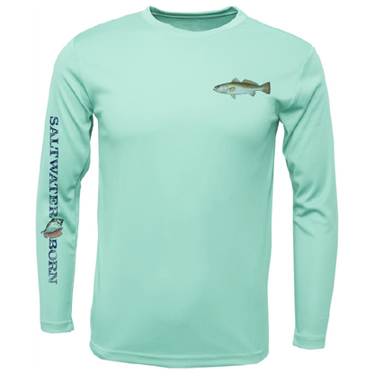 Trout on Chest Long Sleeve UPF 50+ Dry-Fit Shirt