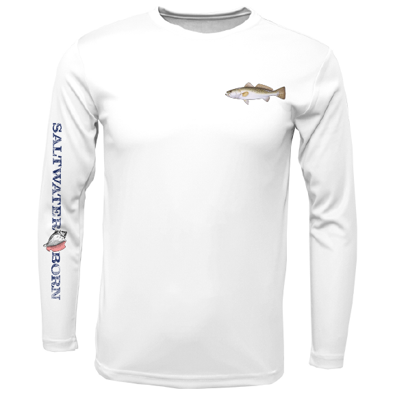 Trout on Chest Long Sleeve UPF 50+ Dry-Fit Shirt