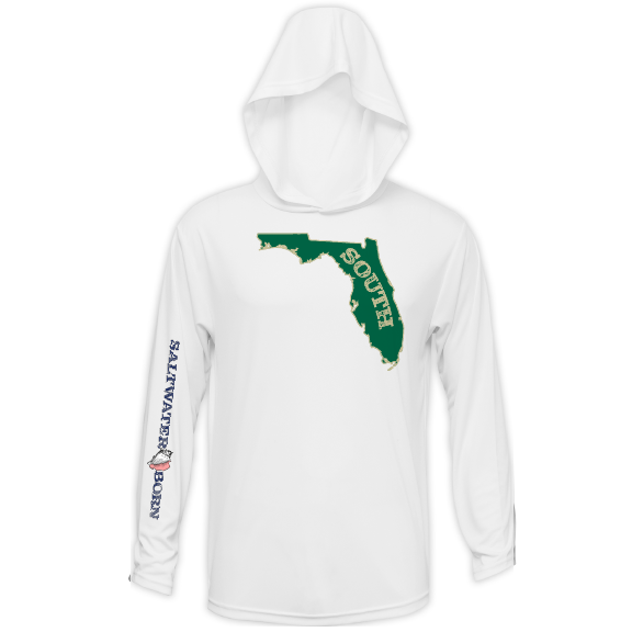 USF Green and Gold Long Sleeve UPF 50+ Dry-Fit Hoodie