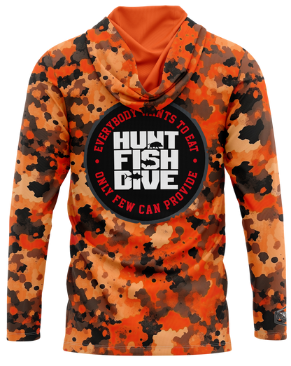 Hunt Fish Dive Blaze Dri Fit Hoodie (Adult/Keiki)