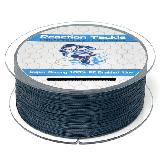 Reaction Tackle Braided Fishing Line - Low-Vis Gray