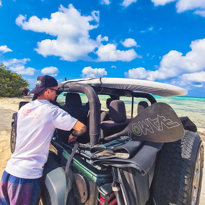 Full Carbon Adjustable or Fixed Paddle with ABS Edge  - SR71 Black