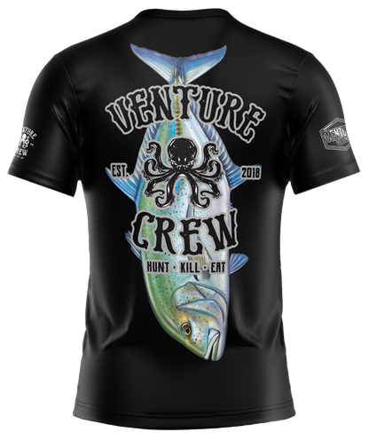 Venture Crew Omilu Black Dri Fit T-Shirt (Adult/Keiki)