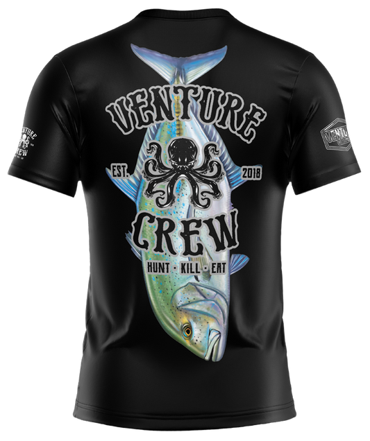 Venture Crew Omilu Black Dri Fit T-Shirt (Adult/Keiki)