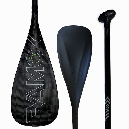 Full Carbon Adjustable or Fixed Paddle with ABS Edge  - SR71 Black
