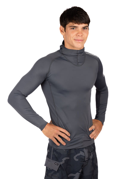 Anthracite Carvico Hooded Surf Rashguard