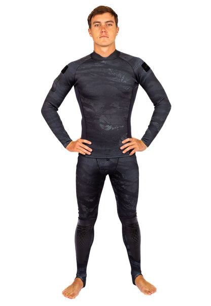 Tropicam Black Lycra Leggings