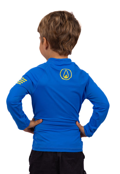 Children's Blue Long Sleeve Rashguard