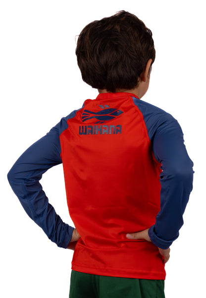 Children's Red Long Sleeve Rashguard