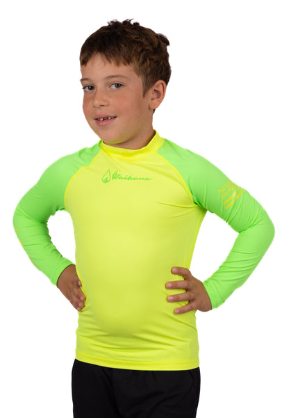 Children's Lime Long Sleeve Rashguard