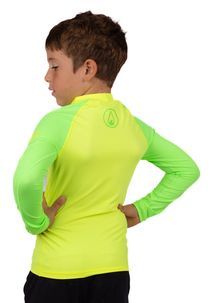 Children's Lime Long Sleeve Rashguard